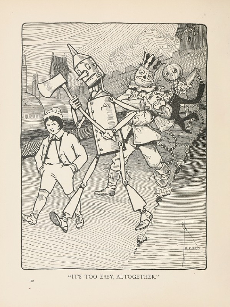 The Marvelous Land of Oz Pl.23 (1904) reproduction of painting by John Rea Neill. ALL GICLEE PRINTS