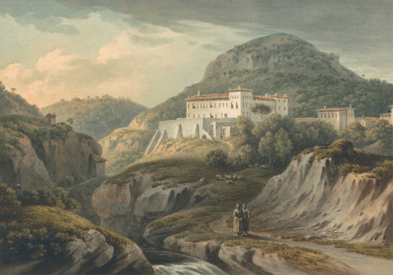 Convent at Vietri, near Salerno (1808) reproduction of painting by John Warwick Smith. ALL GICLEE PRINTS