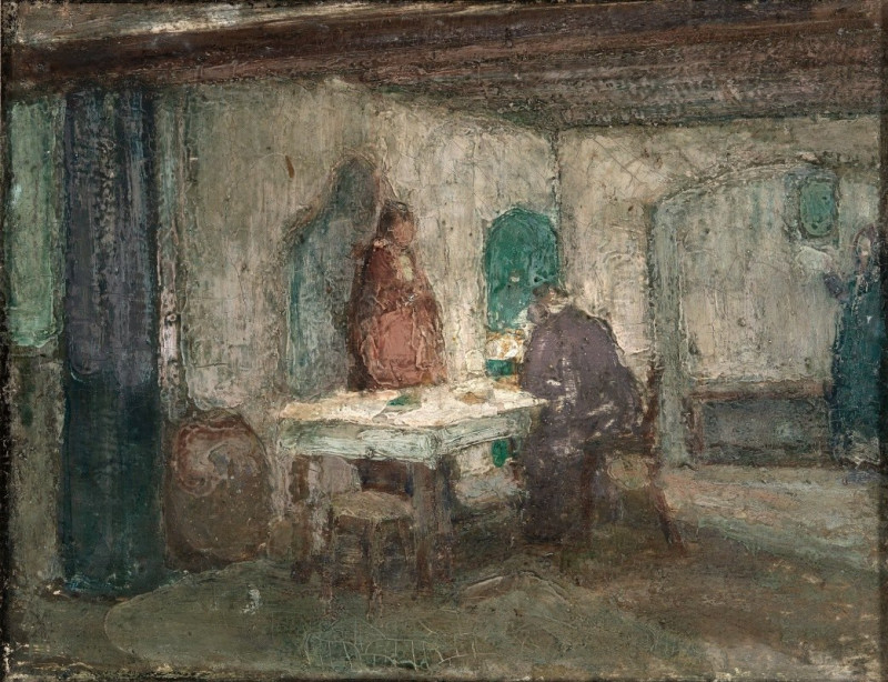 And He Disappeared out of Their Sight (ca. 1898) reproduction of painting by Henry Ossawa Tanner. ALL GICLEE PRINTS