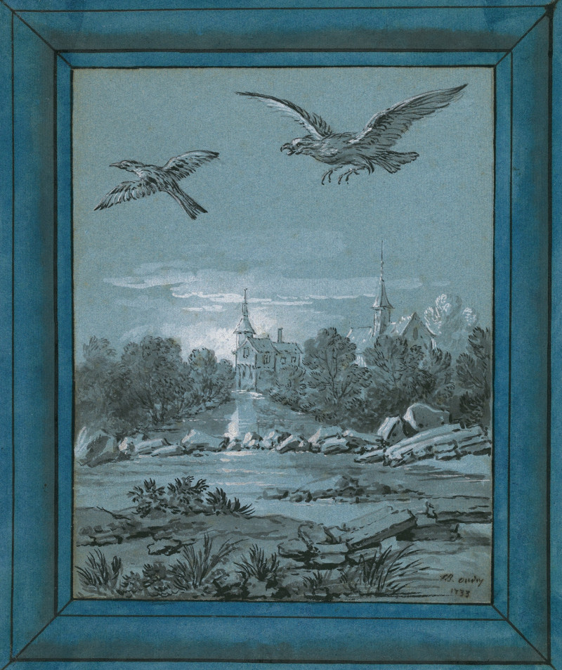 Jean-Baptiste Oudry reprodukcija The Eagle and the Magpie (1733), VISOS REPRODUKCIJOS , paveikslai, reprodukcijos internetu