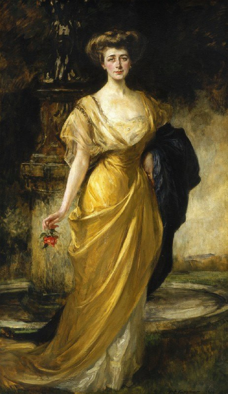 Nora McMullen Mellon (Mrs. Andrew W. Mellon) (1910) reproduction of painting by James Jebusa Shannon. ALL GICLEE PRINTS