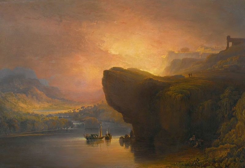 The City Of God And The Waters Of Life reproduction of painting by John Martin. ALL GICLEE PRINTS