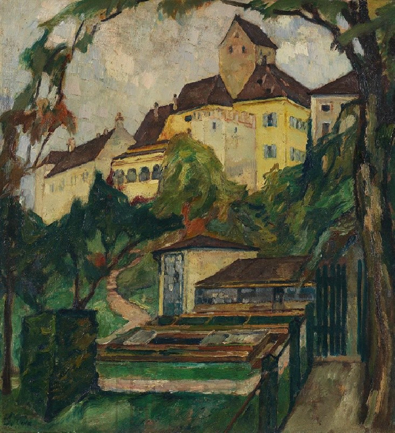 Schloss Seefeld IV (1923) reproduction of painting by Leo Putz. ALL GICLEE PRINTS