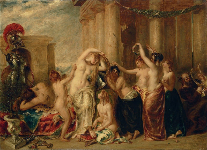 Venus And Her Satellites (1835) reproduction of painting by William Etty. ALL GICLEE PRINTS