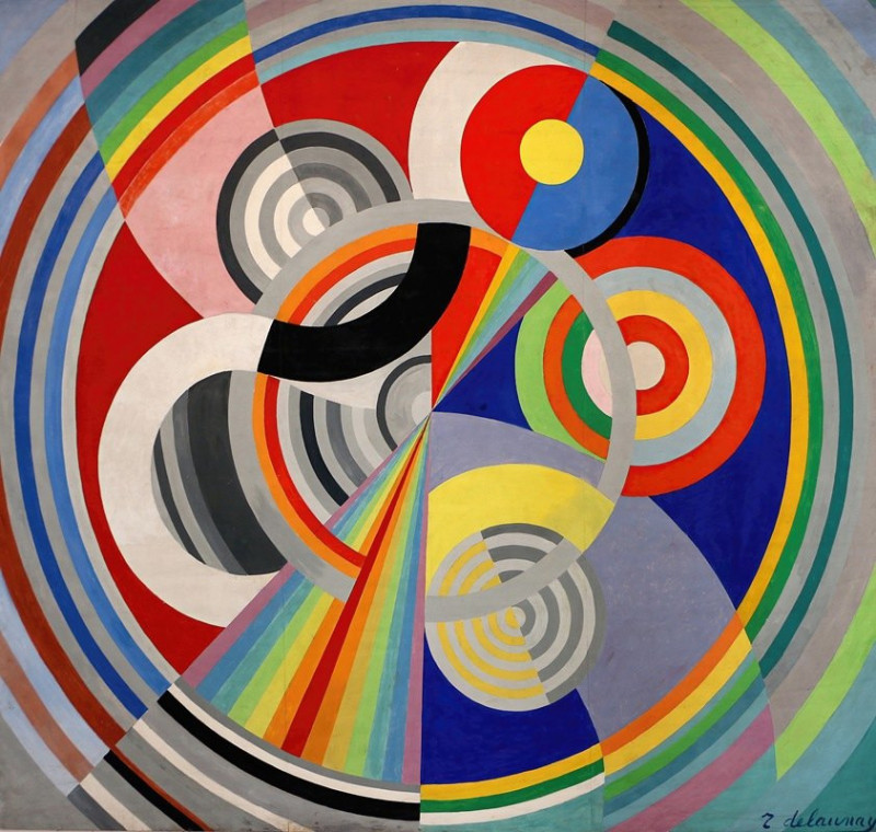 Robert Delaunay reprodukcija Rythme n°1 (1938), VISOS REPRODUKCIJOS , paveikslai, reprodukcijos internetu