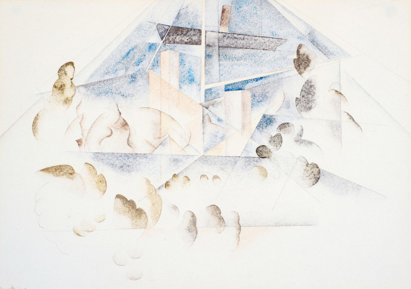 Charles Demuth reprodukcija Bermuda, Masts and Foliage (1917), VISOS REPRODUKCIJOS , paveikslai, reprodukcijos internetu