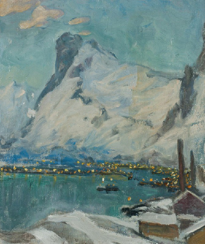 Lofoten in the Evening Light. Study (1915) reproduction of painting by Anna Boberg. ALL GICLEE PRINTS