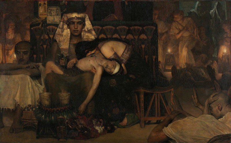 The Death of the Pharaoh’s Firstborn Son (1872) reproduction of painting by Lawrence Alma-Tadema. ALL GICLEE PRINTS