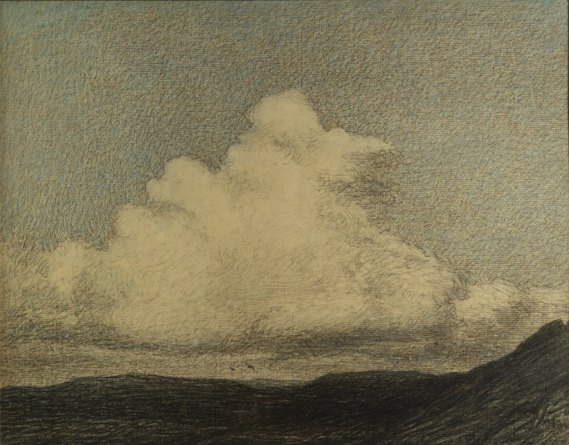 Rising Clouds (1904) reproduction of painting by Karl Nordström. ALL GICLEE PRINTS