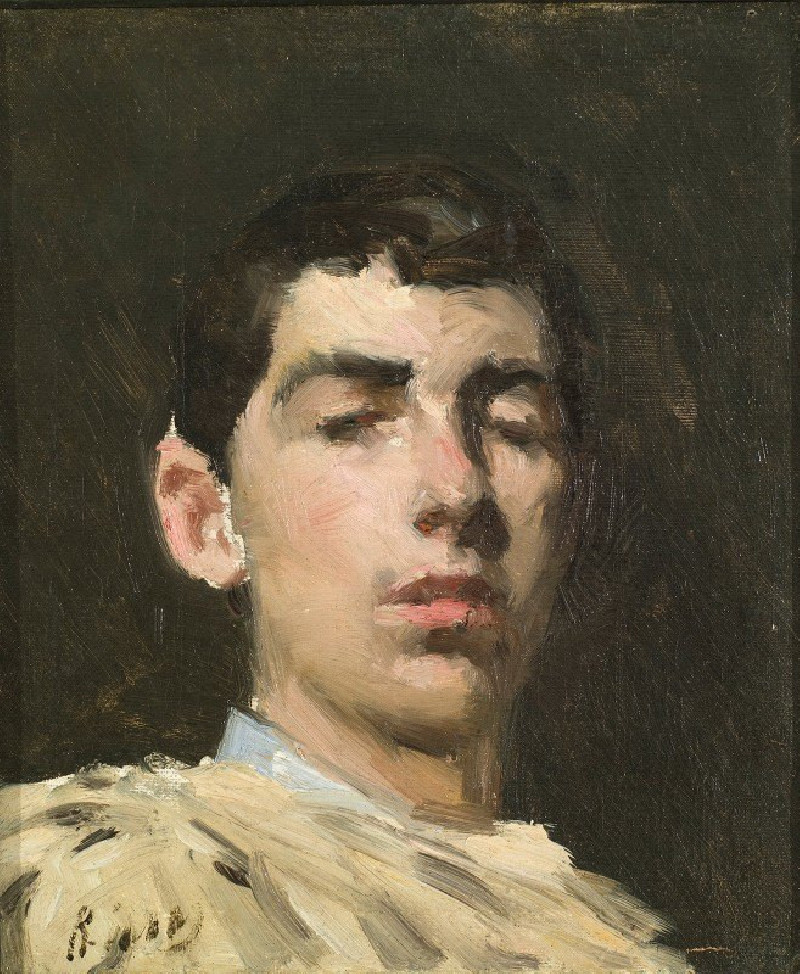 Self-Portrait (circa 1882) reproduction of painting by Ramón Casas. ALL GICLEE PRINTS