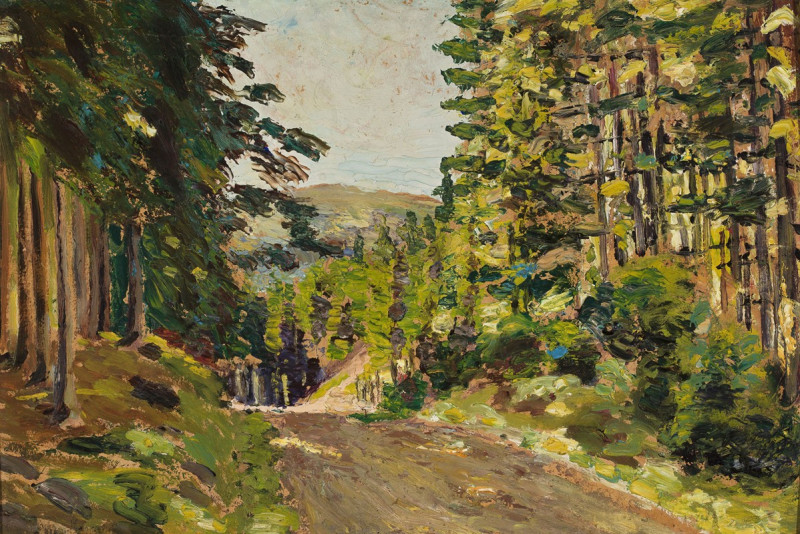 Konstantin Alexeevich Korovin reprodukcija Siberian landscape, VISOS REPRODUKCIJOS , paveikslai, reprodukcijos internetu