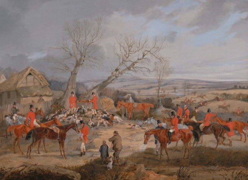 Henry Thomas Alken reprodukcija Hunting Scene: The Kill (ca. 1840), VISOS REPRODUKCIJOS , paveikslai, reprodukcijos internetu