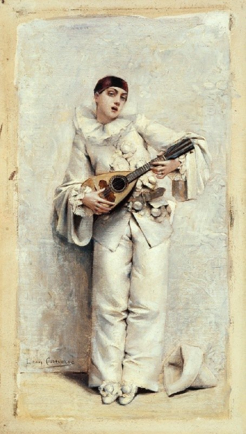 Léon François Comerre reprodukcija Pierrot (1884), VISOS REPRODUKCIJOS , paveikslai, reprodukcijos internetu