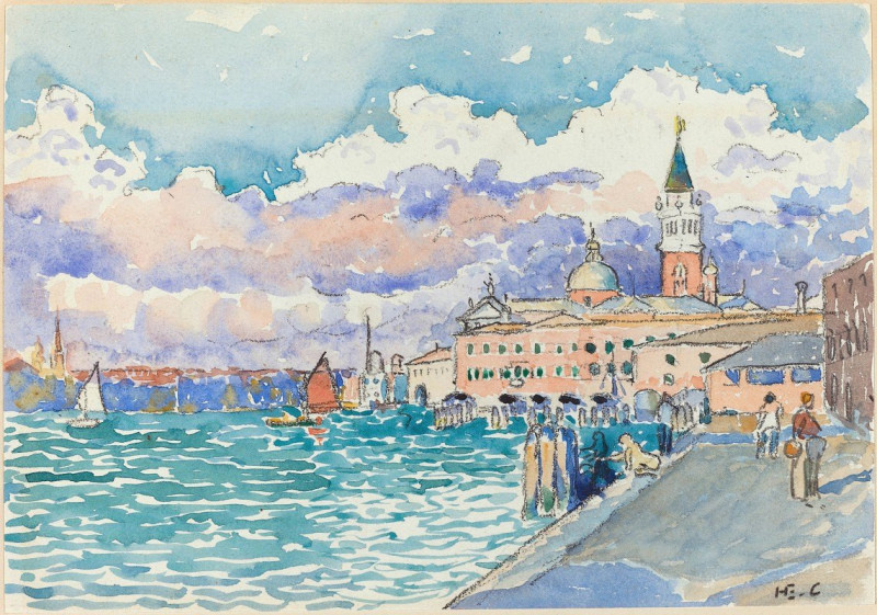 Venice (c. 1903) reproduction of painting by Henri-Edmond Cross. ALL GICLEE PRINTS