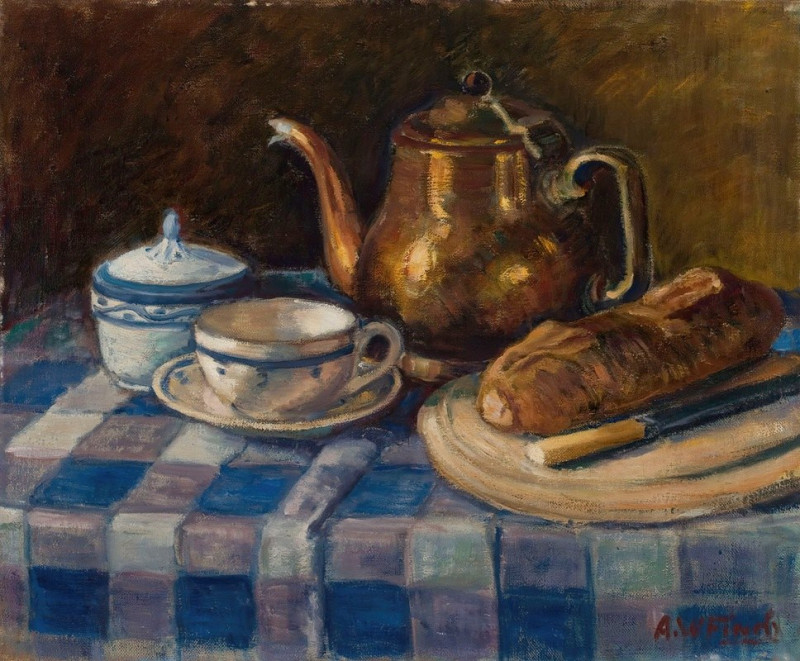 Alfred William Finch reprodukcija Still Life (1925), Natiurmortas , paveikslai, reprodukcijos internetu