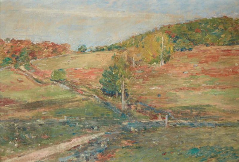 Vermont Hillside (1895) reproduction of painting by Theodore Robinson. ALL GICLEE PRINTS