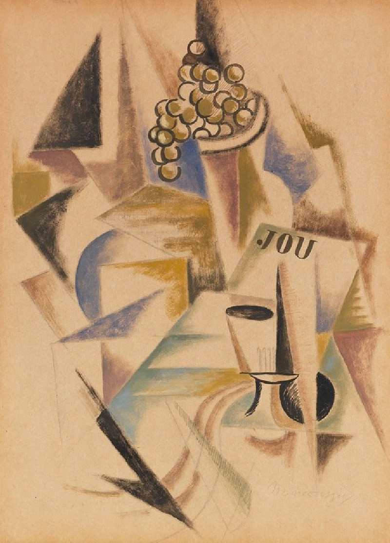 Nature Morte Aux Fruits (1920) reproduction of painting by Louis Marcoussis. ALL GICLEE PRINTS