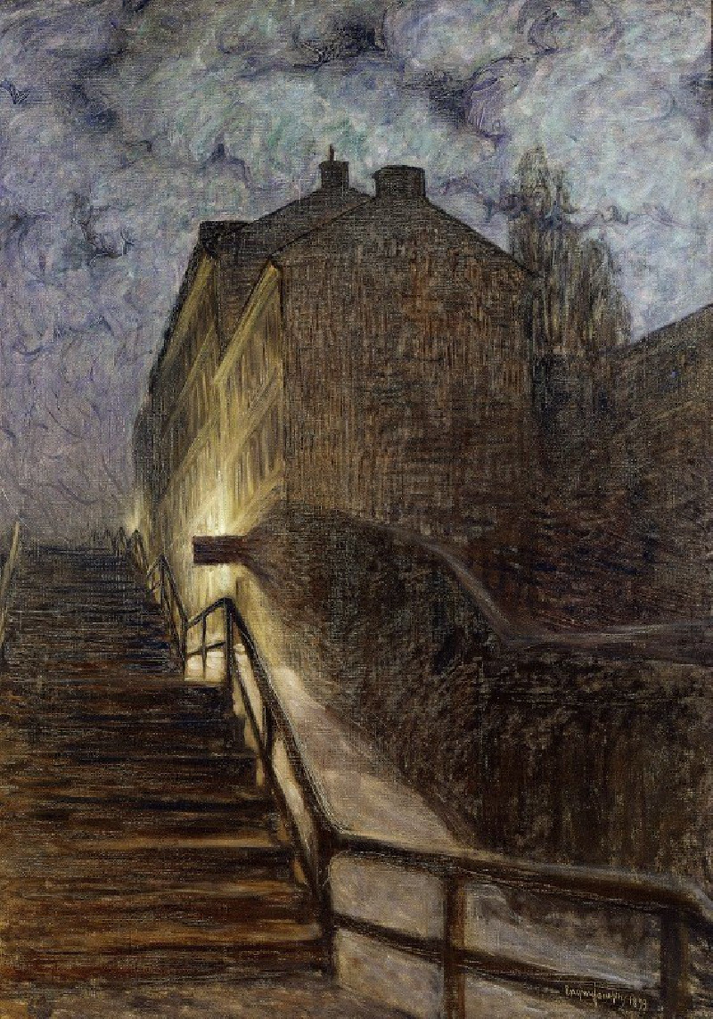 Motif from Timmermansgatan (1899) reproduction of painting by Eugène Jansson. ALL GICLEE PRINTS