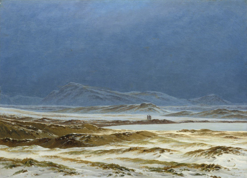 Caspar David Friedrich reprodukcija Northern Landscape,Spring (c. 1825), VISOS REPRODUKCIJOS , paveikslai, reprodukcijos inte...