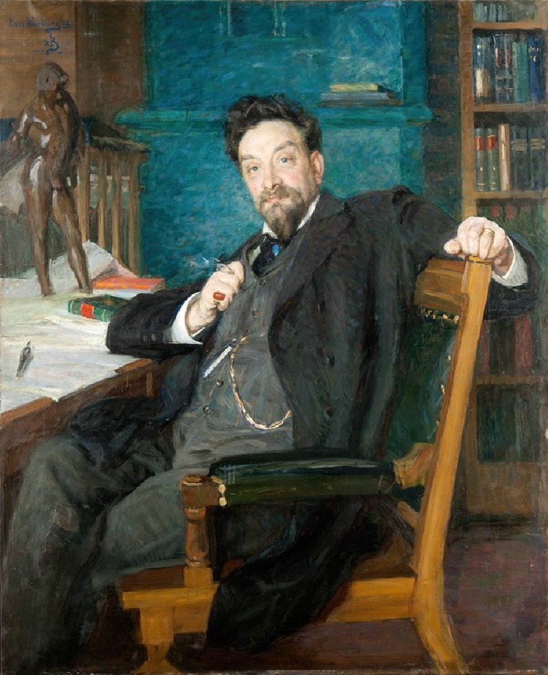 Professor Karl Warburg (1905) reproduction of painting by Richard Bergh. ALL GICLEE PRINTS