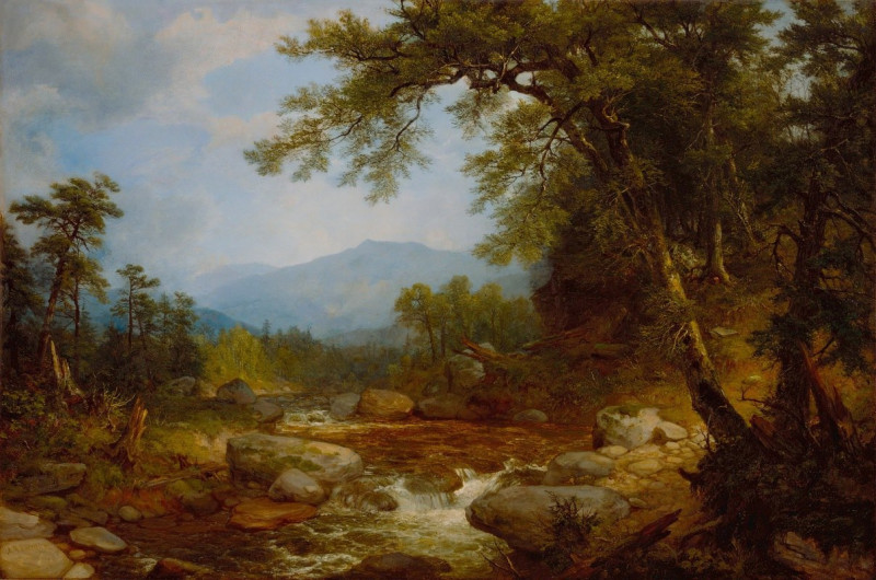 Monument Mountain, Berkshires (probably 1850) reproduction of painting by Asher Brown Durand. ALL GICLEE PRINTS