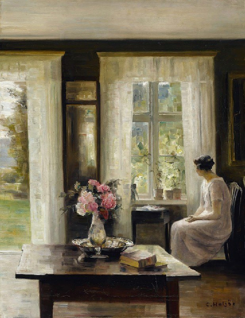 Interior, Light Of Spring reproduction of painting by Carl Holsøe. ALL GICLEE PRINTS