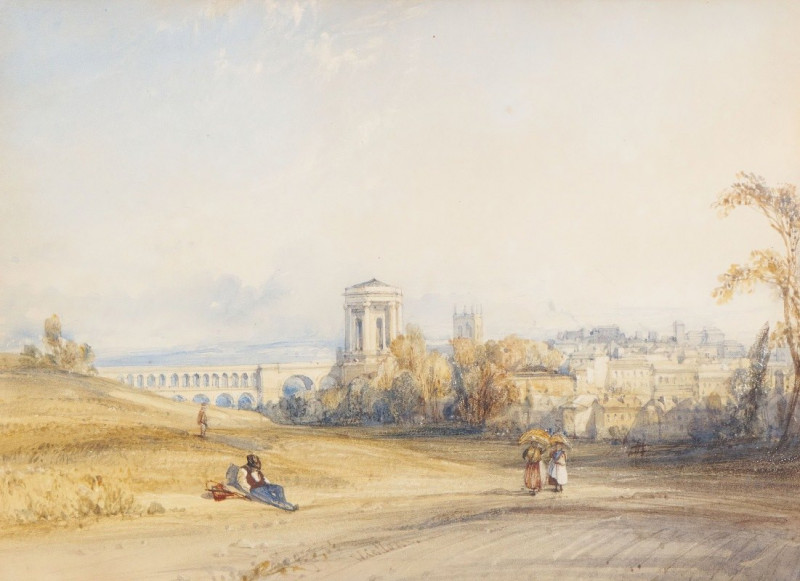 Montpellier, South of France (c.1812-1908) reproduction of painting by William Callow. ALL GICLEE PRINTS