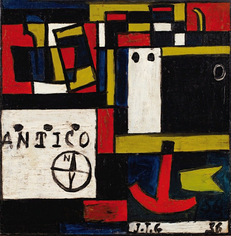 Transatlántico Constructivo (1936) reproduction of painting by Joaquín Torres-García. ALL GICLEE PRINTS