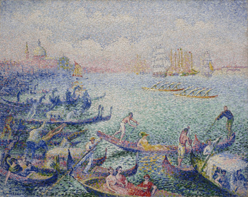 Regatta in Venice (1903) reproduction of painting by Henri-Edmond Cross. ALL GICLEE PRINTS