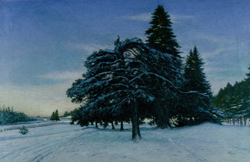 Winter’s Day at Uggleviken (1900-1901) reproduction of painting by Karl Nordström. ALL GICLEE PRINTS