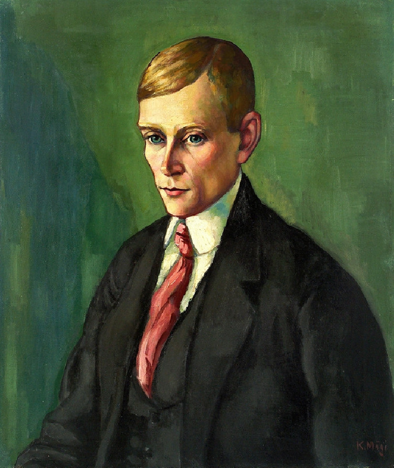 Portrait of a Man (1917-18) reproduction of painting by Konrad Mägi. ALL GICLEE PRINTS