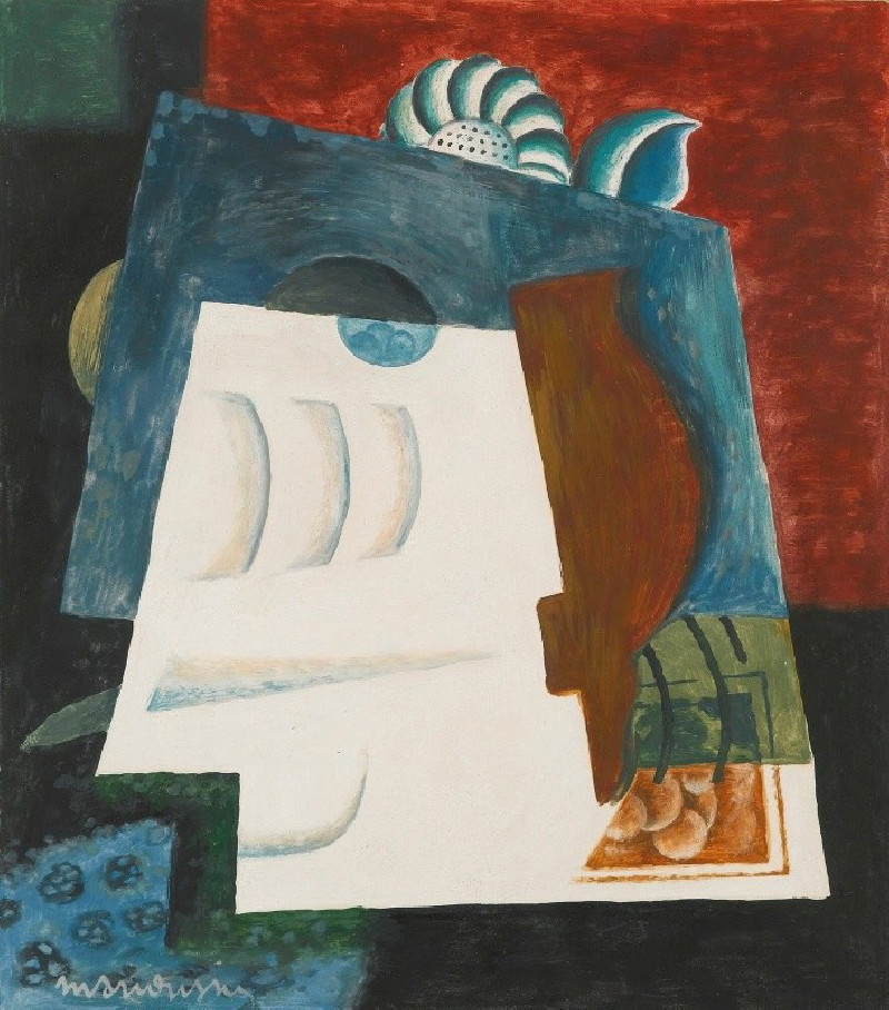 Nature Morte Avec Enveloppe reproduction of painting by Louis Marcoussis. ALL GICLEE PRINTS