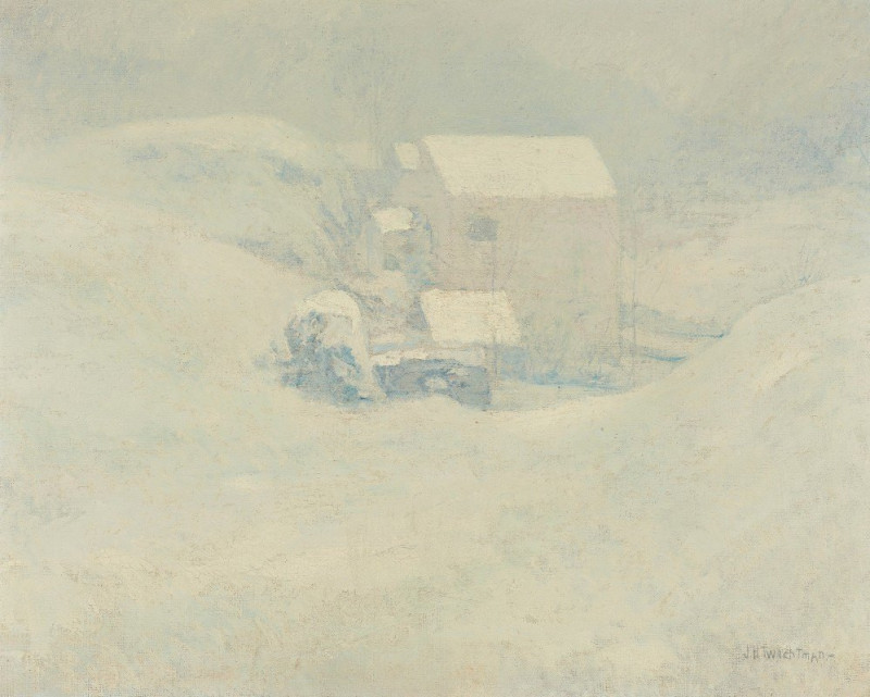 Snow reproduction of painting by John Henry Twachtman. ALL GICLEE PRINTS