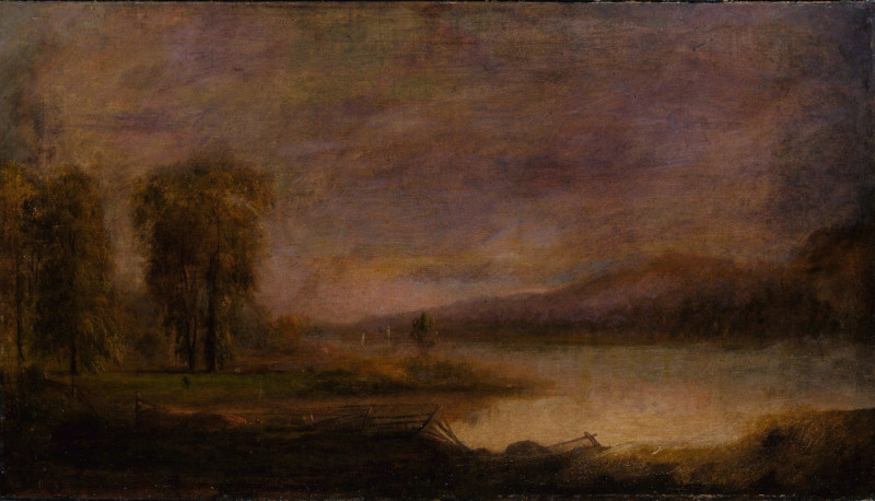 Landscape with Lake (1864) reproduction of painting by Robert S. Duncanson. ALL GICLEE PRINTS