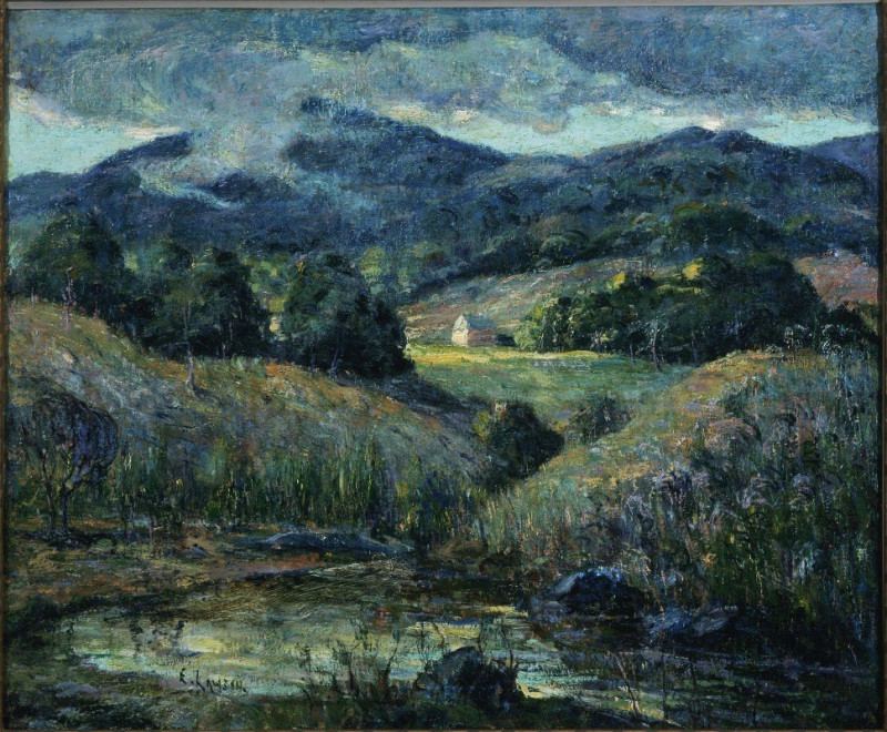 Ernest Lawson reprodukcija Approaching Storm, VISOS REPRODUKCIJOS , paveikslai, reprodukcijos internetu