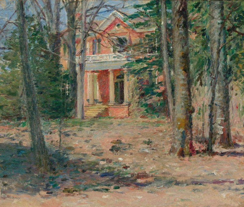 House In Virginia (Castle Hill) reproduction of painting by Theodore Robinson. ALL GICLEE PRINTS