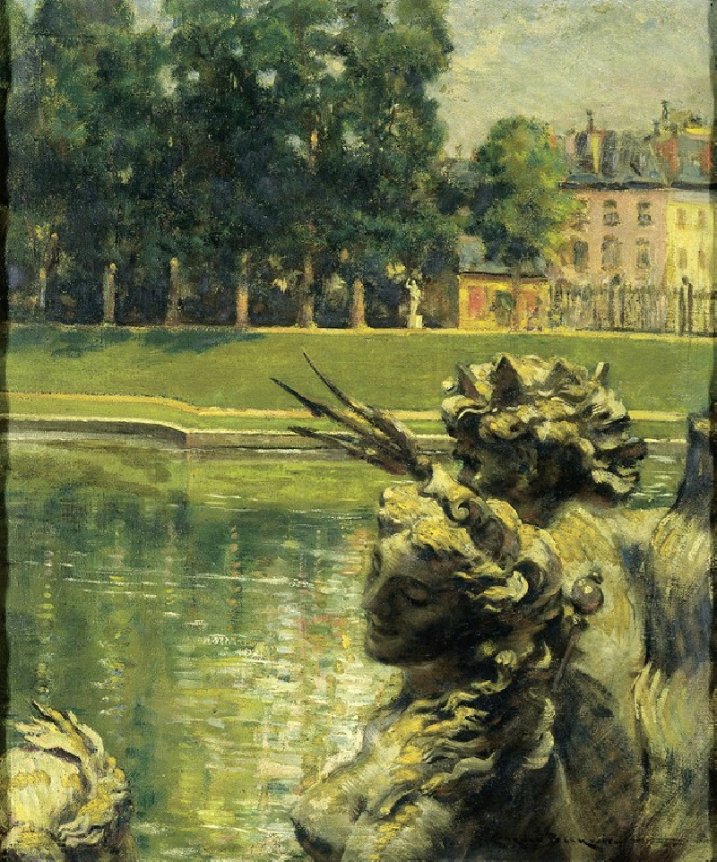 James Carroll Beckwith reprodukcija Bassin de Neptune, Versailles (1913), VISOS REPRODUKCIJOS , paveikslai, reprodukcijos int...