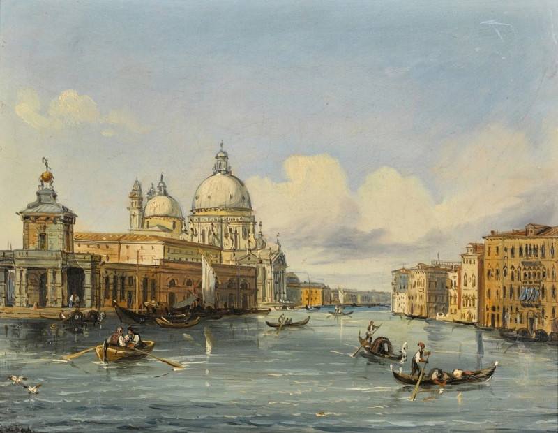 Venetian View IV reproduction of painting by Carlo Grubacs. ALL GICLEE PRINTS