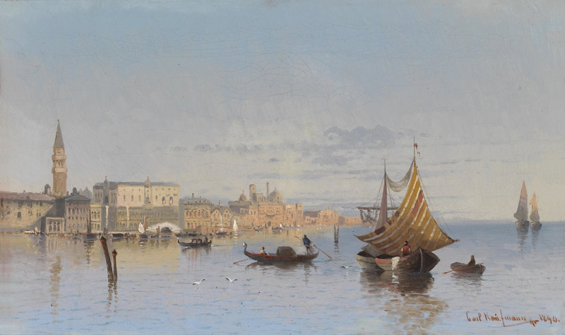 Blick auf Venedig (1890) reproduction of painting by Karl Kaufmann. ALL GICLEE PRINTS