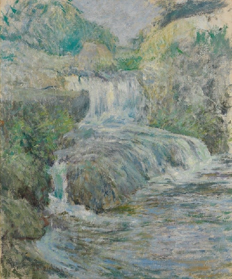 Waterfall (ca. 1889–91) reproduction of painting by John Henry Twachtman. ALL GICLEE PRINTS