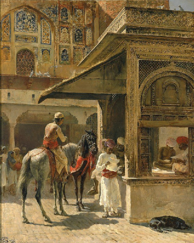 Hindu Merchants (ca. 1885) reproduction of painting by Edwin Lord Weeks. ALL GICLEE PRINTS