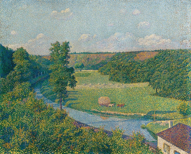 La Vallée De La Sambre (1890) reproduction of painting by Theo van Rysselberghe. ALL GICLEE PRINTS