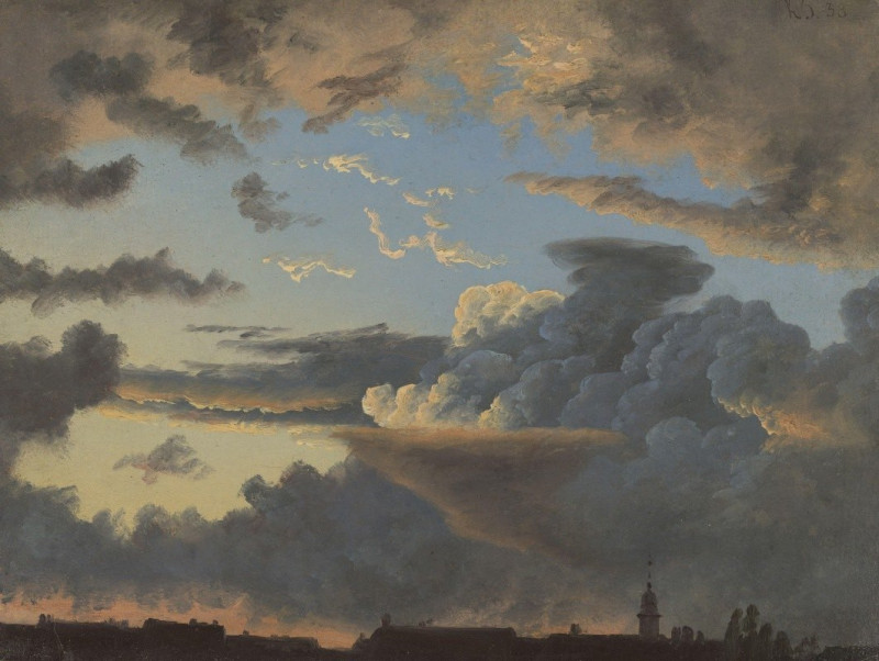 Knud Baade reprodukcija Cloud Study (1838), VISOS REPRODUKCIJOS , paveikslai, reprodukcijos internetu