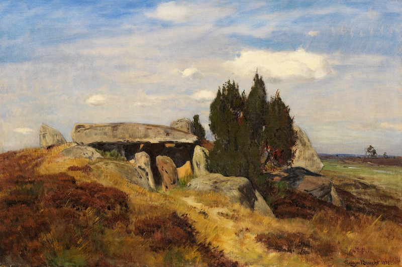 Eugen Bracht reprodukcija Hünengrab in der Heide (1878), VISOS REPRODUKCIJOS , paveikslai, reprodukcijos internetu