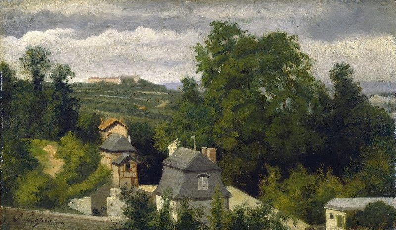 View on the Outskirts of Caen (1872-1875) reproduction of painting by Stanislas Lépine. ALL GICLEE PRINTS