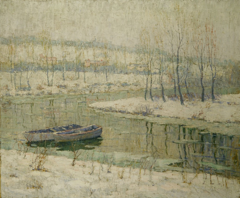 Spring thaw (circa 1910) reproduction of painting by Ernest Lawson. ALL GICLEE PRINTS