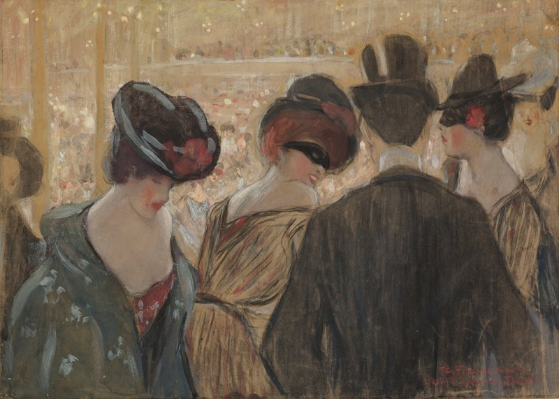 Bal-Bullier, Paris reproduction of painting by Frederick Carl Frieseke. ALL GICLEE PRINTS