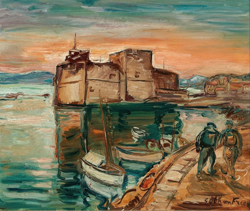 La Côte d’Azur reproduction of painting by Emile Othon Friesz. ALL GICLEE PRINTS