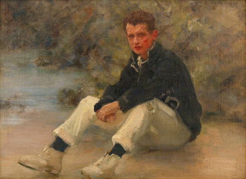 A Young Sailor (1908) reproduction of painting by Henry Scott Tuke. ALL GICLEE PRINTS