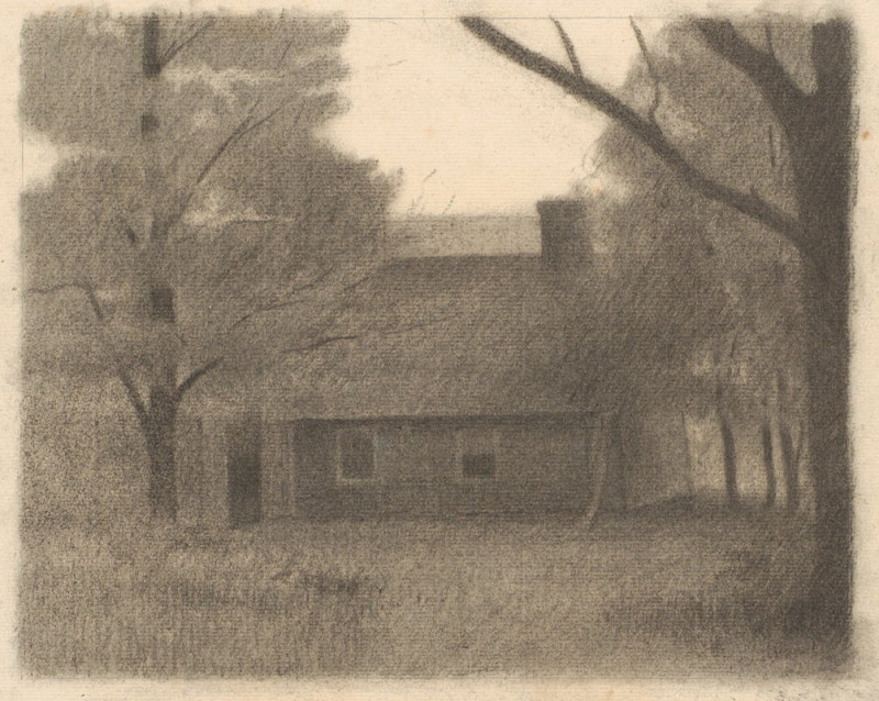 Landscape with a House (1911–24) reproduction of painting by Herbert Crowley. ALL GICLEE PRINTS